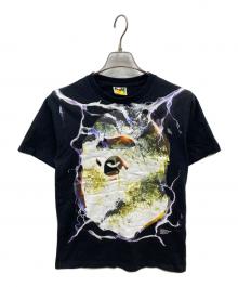A BATHING APE（アベイシングエイプ）の古着「メタルTシャツ」｜ブラック