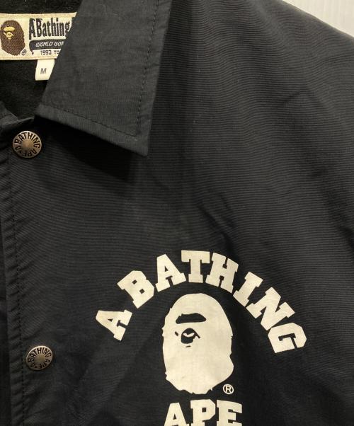 A BATHING APE（アベイシングエイプ）A BATHING APE (アベイシングエイプ) ナイロンジャケット ブラック サイズ:Mの古着・服飾アイテム