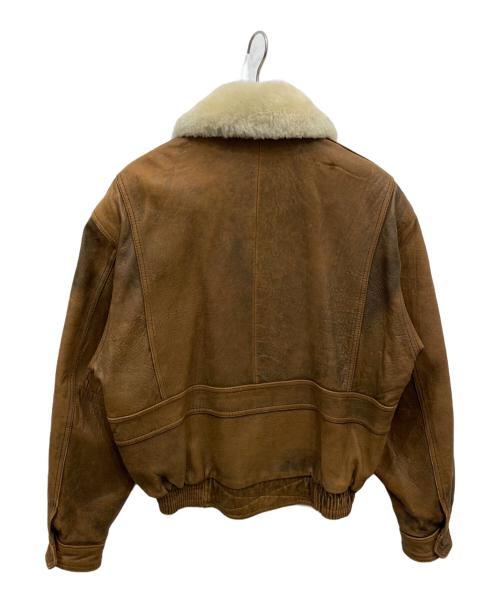 VULVA STRAUSS（ヴルヴァ ストラウス）VULVA STRAUSS (ヴルヴァ ストラウス) A-3フライトレザージャケット ブラウン サイズ:Lの古着・服飾アイテム