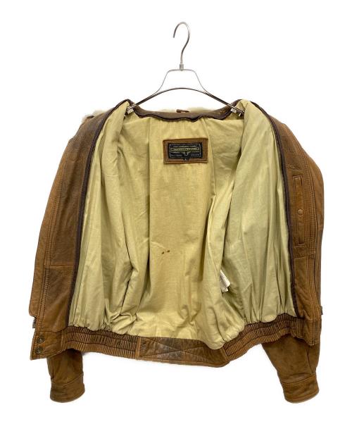 VULVA STRAUSS（ヴルヴァ ストラウス）VULVA STRAUSS (ヴルヴァ ストラウス) A-3フライトレザージャケット ブラウン サイズ:Lの古着・服飾アイテム