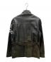 Schott (ショット) ラインロゴレザージャケット ブラック サイズ:M：18000円