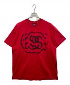 stussyステューシー）の古着「90’s SSリンクTシャツ」｜レッド