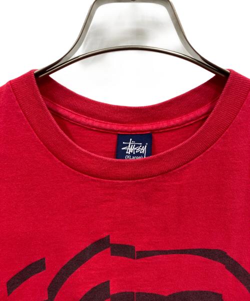 stussy（ステューシー）stussy (ステューシー) 90’s SSリンクTシャツ レッド サイズ:XLの古着・服飾アイテム