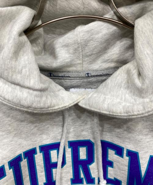 SUPREME（シュプリーム）SUPREME (シュプリーム) Champion (チャンピオン) 17SS Hooded Sweatshirt グレー サイズ:Mの古着・服飾アイテム