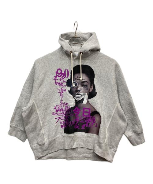 KOLOR（カラー）KOLOR (カラー) Champion (チャンピオン) REVERSE WEAVE® Hooded Sweatshirts グレー サイズ:Sの古着・服飾アイテム