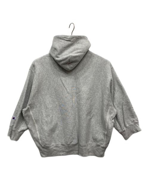 KOLOR（カラー）KOLOR (カラー) Champion (チャンピオン) REVERSE WEAVE® Hooded Sweatshirts グレー サイズ:Sの古着・服飾アイテム