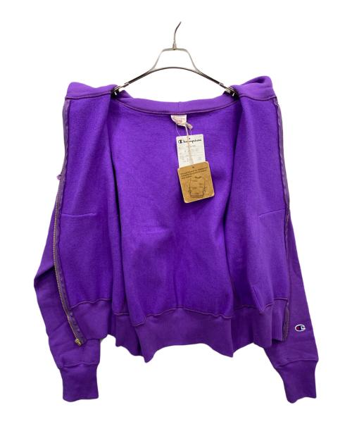 Champion REVERSE WEAVE（チャンピオン リバース ウィーブ）Champion REVERSE WEAVE (チャンピオン リバース ウィーブ) ジップアップパーカー パープル サイズ:Lの古着・服飾アイテム