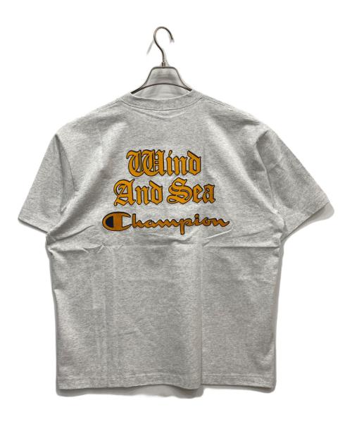 WIND AND SEA（ウィンダンシー）WIND AND SEA (ウィンダンシー) Champion (チャンピオン) 25SS Short Sleeve T-Shirt グレー サイズ:XL 未使用品の古着・服飾アイテム