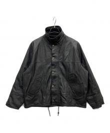 yoused（ユーズド）の古着「Leather Drivers Jacket」｜ブラック