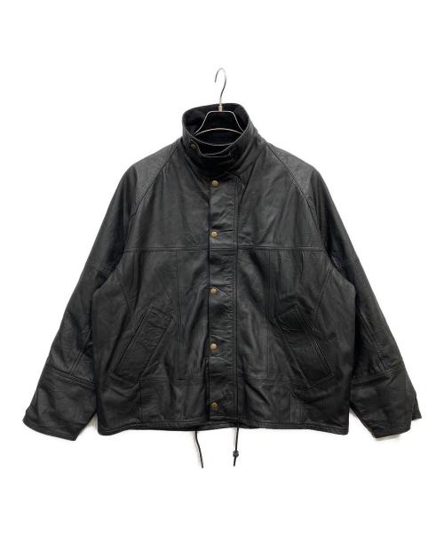 yoused（ユーズド）YOUSED (ユーズド) Leather Drivers Jacket ブラック サイズ:Sの古着・服飾アイテム