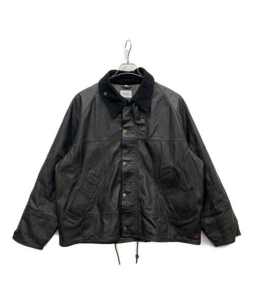 yoused（ユーズド）YOUSED (ユーズド) Leather Drivers Jacket ブラック サイズ:Sの古着・服飾アイテム