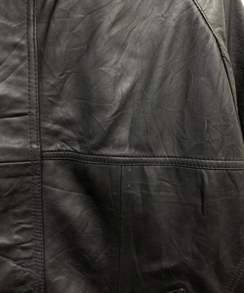 yoused（ユーズド）YOUSED (ユーズド) Leather Drivers Jacket ブラック サイズ:Sの古着・服飾アイテム