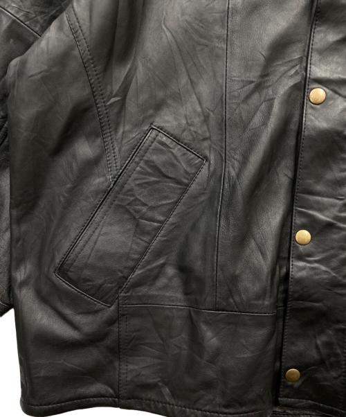 yoused（ユーズド）YOUSED (ユーズド) Leather Drivers Jacket ブラック サイズ:Sの古着・服飾アイテム