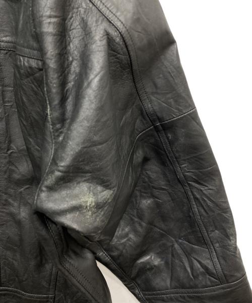 yoused（ユーズド）YOUSED (ユーズド) Leather Drivers Jacket ブラック サイズ:Sの古着・服飾アイテム