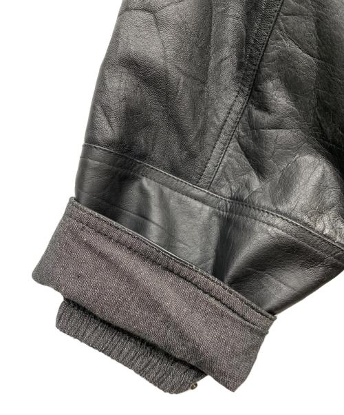 yoused（ユーズド）YOUSED (ユーズド) Leather Drivers Jacket ブラック サイズ:Sの古着・服飾アイテム