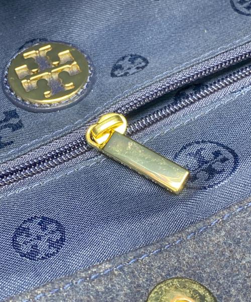 TORY BURCH（トリーバーチ）TORY BURCH (トリーバーチ) トートバッグ ネイビーの古着・服飾アイテム