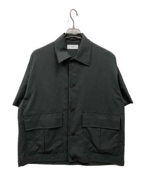 MARKA（マーカ）MARKA (マーカ) PLEATS POCKET SHIRT グリーン サイズ:2の古着・服飾アイテム