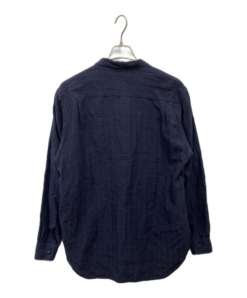 gold（ゴールド）GOLD (ゴールド) LINEN BROAD STRIPE ATELIER SHIRT ネイビー サイズ:M 未使用品の古着・服飾アイテム
