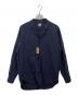 GOLD（ゴールド）の古着「LINEN BROAD STRIPE ATELIER SHIRT」｜ネイビー
