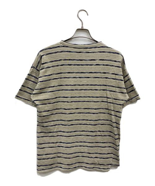 GRAMICCI（グラミチ）GRAMICCI (グラミチ) ジャガードボーダーカットソー ベージュ サイズ:KIDS14/16の古着・服飾アイテム