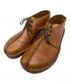 CLARKSクラークス）の古着「デザートレック レザーシューズ」｜ブラウン