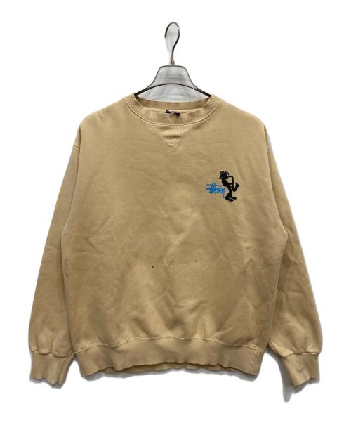 stussy（ステューシー）stussy (ステューシー) 90’s トランペットマン スウェット ベージュ サイズ:不明の古着・服飾アイテム