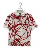 stussy×FUTUREステューシー×フューチャー）の古着「ポロシャツ」｜レッド