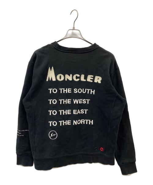 MONCLER（モンクレール）MONCLER (モンクレール) FRAGMENT DESIGN (フラグメントデザイン) MAGLIA GIROCOLLO ブラック サイズ:Lの古着・服飾アイテム