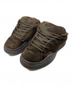 ERLイーアールエル）の古着「UNISEX SUEDE VAMP SNEAKERS」｜ブラウン