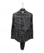 Vivienne Westwood manヴィヴィアン ウェストウッド マン）の古着「総柄シャツ」｜グレー