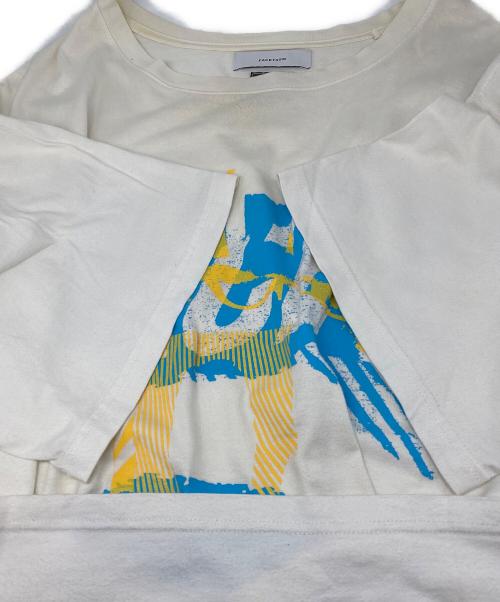 FACETASM（ファセッタズム）FACETASM (ファセッタズム) COLLAGE FACE BIG TEE ホワイト サイズ:00の古着・服飾アイテム