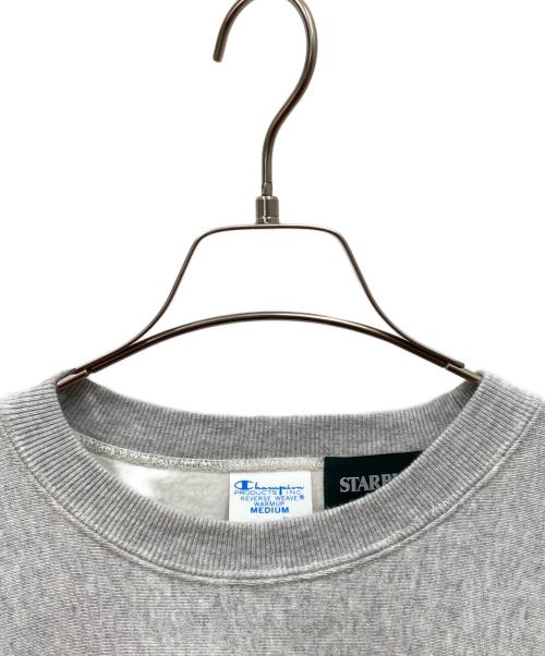 Champion REVERSE WEAVE（チャンピオン リバース ウィーブ）Champion REVERSE WEAVE (チャンピオン リバース ウィーブ) STARBUCKS COFFEE (スターバックスコーヒー) BEAMS (ビームス) リバースウィーブスウェット グレー サイズ:Mの古着・服飾アイテム