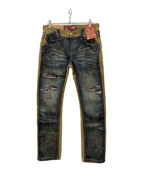 TOUGH JEANSMITH（タフジーンズスミス）TOUGH JEANSMITH (タフジーンズスミス) デニムパンツ ブラウン サイズ:32の古着・服飾アイテム