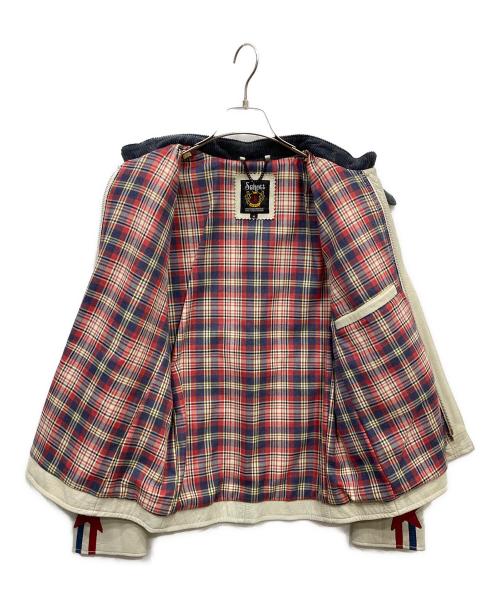 Schott（ショット）Schott (ショット) スターワッペンライダースジャケット ホワイト サイズ:Mの古着・服飾アイテム