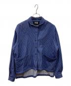 miiミー）の古着「ストライプジャケット」｜インディゴ