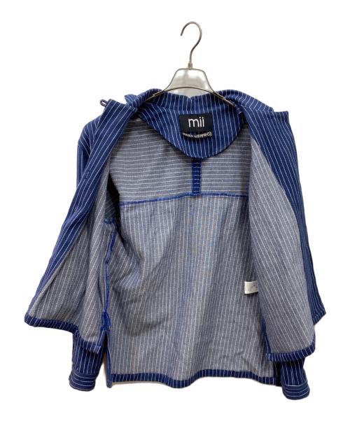 mii（ミー）mii (ミー) ストライプジャケット インディゴ サイズ:Sの古着・服飾アイテム