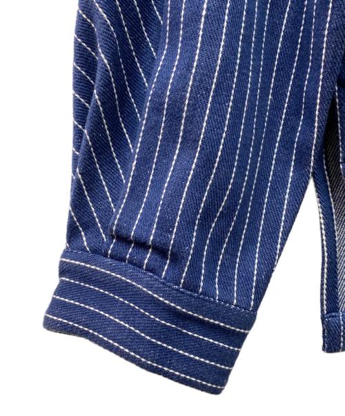 mii（ミー）mii (ミー) ストライプジャケット インディゴ サイズ:Sの古着・服飾アイテム