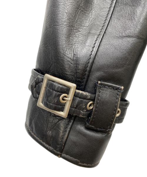 Schott（ショット）Schott (ショット) 627 ロングライダースジャケット ブラック サイズ:36の古着・服飾アイテム