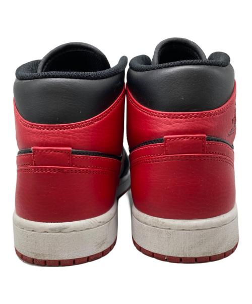 NIKE（ナイキ）NIKE (ナイキ) AIR JORDAN 1 MID NIKE レッド×ブラック サイズ:28㎝の古着・服飾アイテム