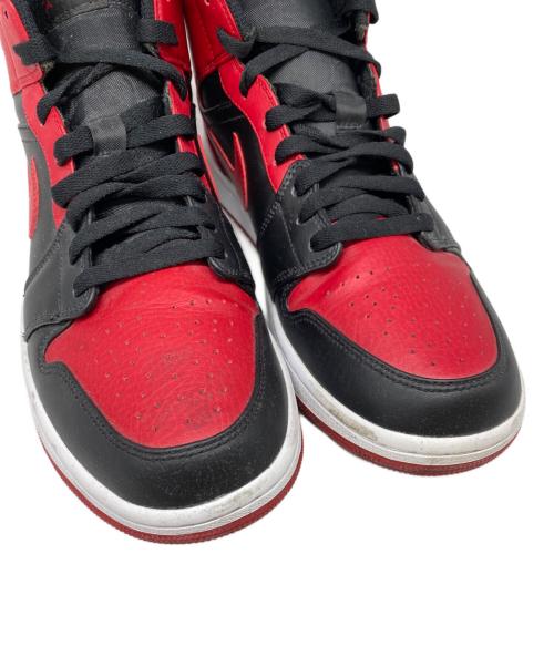 NIKE（ナイキ）NIKE (ナイキ) AIR JORDAN 1 MID NIKE レッド×ブラック サイズ:28㎝の古着・服飾アイテム