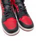 中古・古着 NIKE (ナイキ) AIR JORDAN 1 MID NIKE レッド×ブラック サイズ:28㎝：10000円