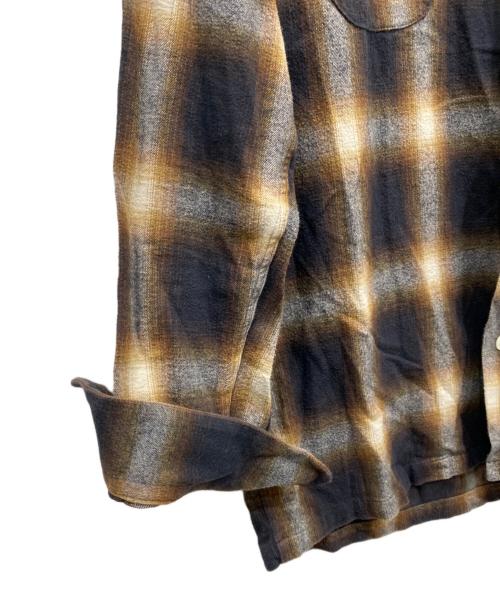 Denham（デンハム）Denham (デンハム) SHAGGY CHECK SHIRT ブラウン サイズ:不明の古着・服飾アイテム