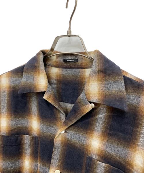 Denham（デンハム）Denham (デンハム) SHAGGY CHECK SHIRT ブラウン サイズ:不明の古着・服飾アイテム