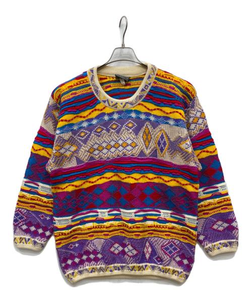 Coogi（クージー）COOGI (クージー) 3Dニット マルチカラー サイズ:Mの古着・服飾アイテム