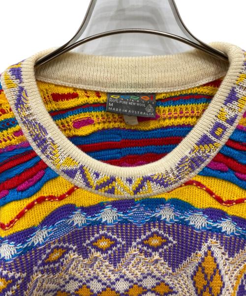 Coogi（クージー）COOGI (クージー) 3Dニット マルチカラー サイズ:Mの古着・服飾アイテム