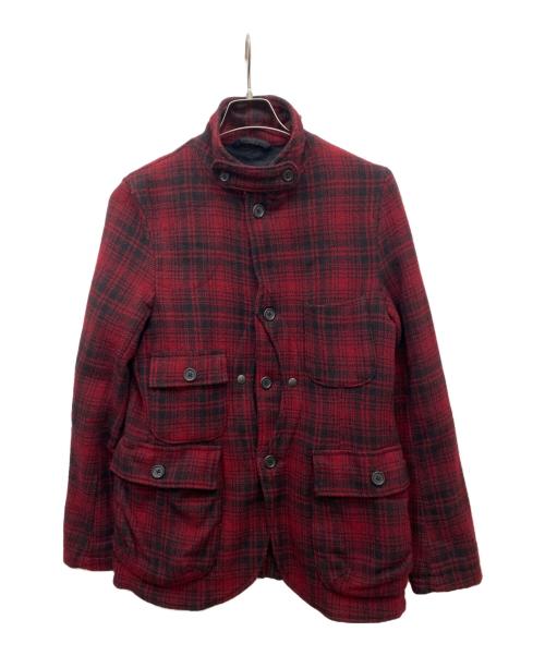 WOOLRICH（ウールリッチ）WOOLRICH (ウールリッチ) エルボーパッチウールジャケット ブラック サイズ:Sの古着・服飾アイテム