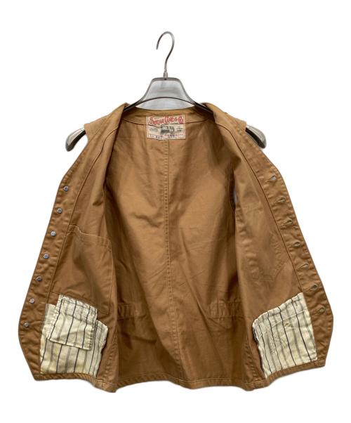 SUGAR CANE（シュガーケーン）SUGAR CANE (シュガーケーン) ワークベスト ブラウン サイズ:38の古着・服飾アイテム