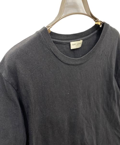 Saint Laurent Paris（サンローランパリ）Saint Laurent Paris (サンローランパリ) ロゴ半袖カットソー ブラック サイズ:Sの古着・服飾アイテム