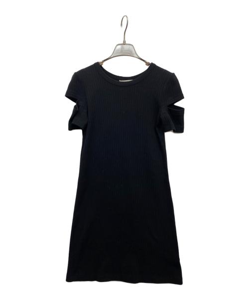 HELMUT LANG（ヘルムートラング）HELMUT LANG (ヘルムートラング) 半袖ワンピース ブラック サイズ:Sの古着・服飾アイテム