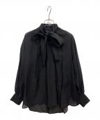 theoryセオリー）の古着「LANCET 長袖ブラウス」｜ブラック